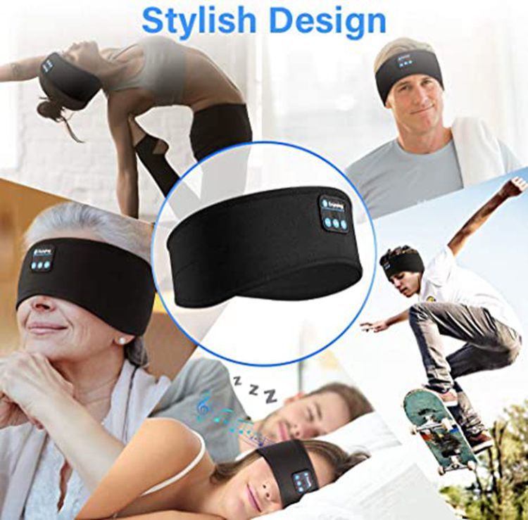 Fone Bluetooth Earphones Sports Sleeping Headband Elastic Wireless Headphones Music Eye Mask Wireless Bluetooth Headset Headband