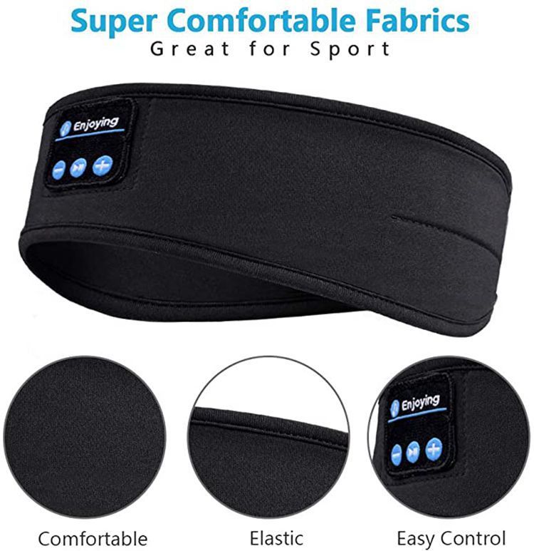 Fone Bluetooth Earphones Sports Sleeping Headband Elastic Wireless Headphones Music Eye Mask Wireless Bluetooth Headset Headband
