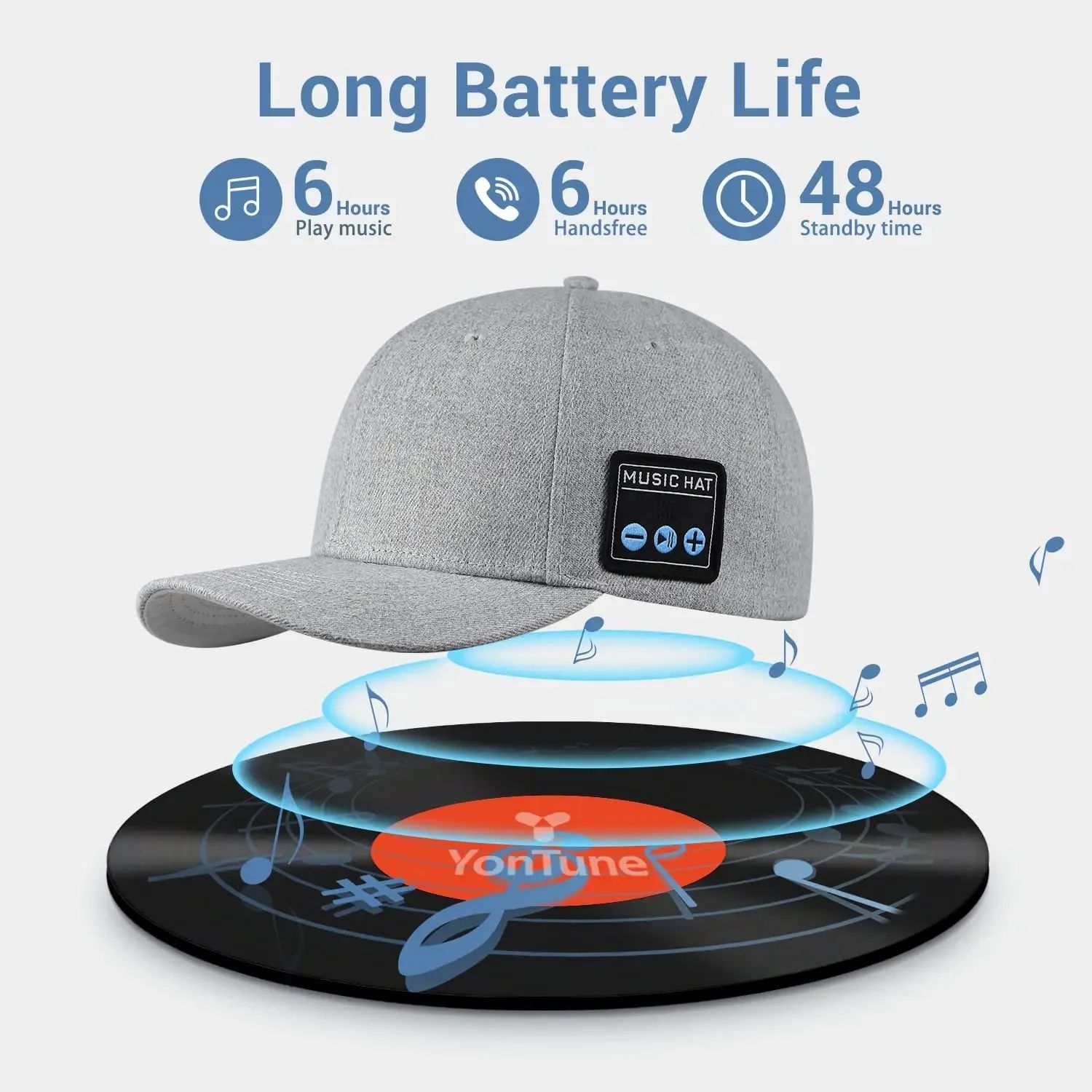 Hat with Bluetooth Speaker Headphones Wireless Smart Music Baseball Cap Earphone for Outdoor Sports Gift Microphone Headset New