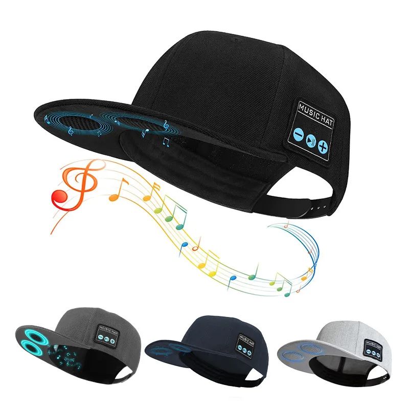 Hat with Bluetooth Speaker Headphones Wireless Smart Music Baseball Cap Earphone for Outdoor Sports Gift Microphone Headset New