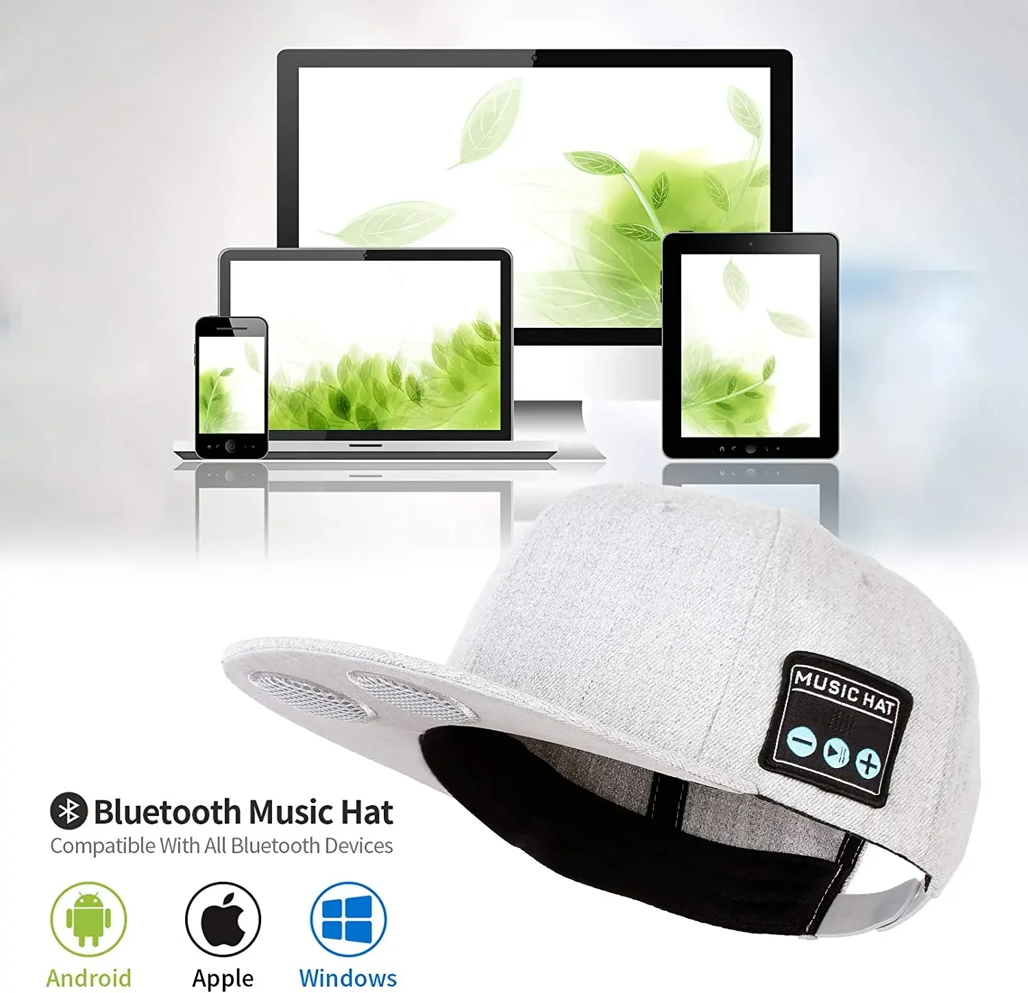 Hat with Bluetooth Speaker Headphones Wireless Smart Music Baseball Cap Earphone for Outdoor Sports Gift Microphone Headset New