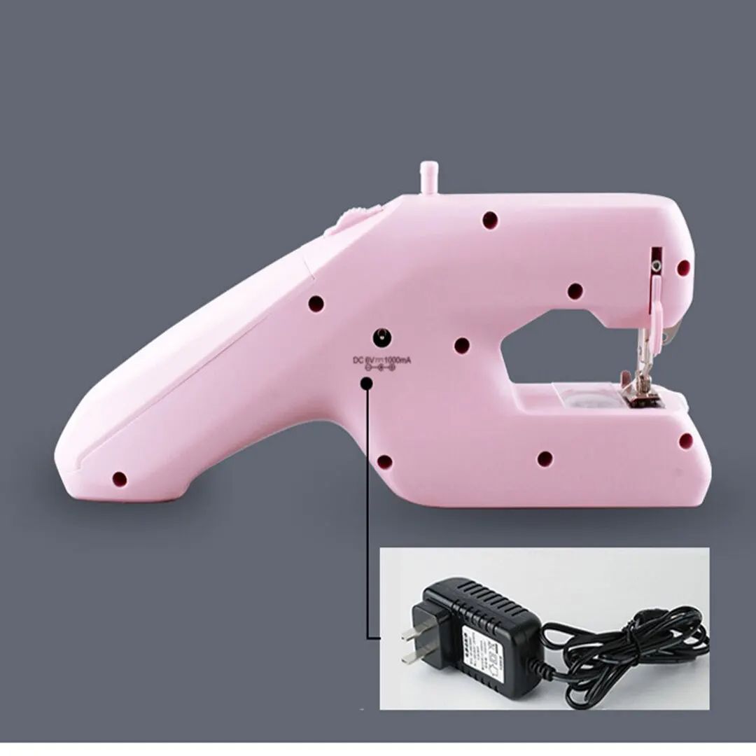 Mini Handheld Sewing Machine Embroidery Sew Adult Beginners Stitch Electric Sewing Machine for Needlework ,DIY Clothes