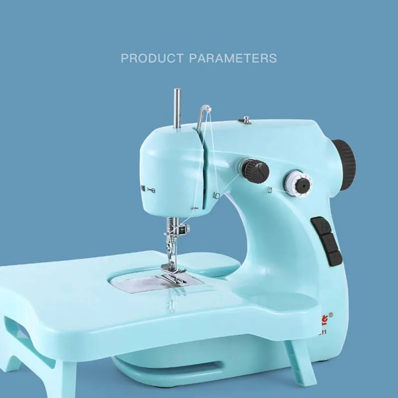 Household Sewing Machine Multifunctional Automatic Thread Winding Sewing Machines Electric Small Portable Mini Desktop Straight Line Cutter Automatic Winding Mending Mini Household Items