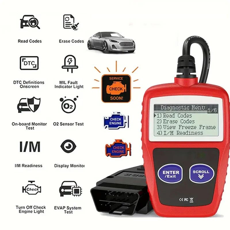 Car Fault Code Reader MS309 Automotive Code Reader OBD2 Scanner Car Check Engine Fault View Freeze Data CAN Diagnostic Tool