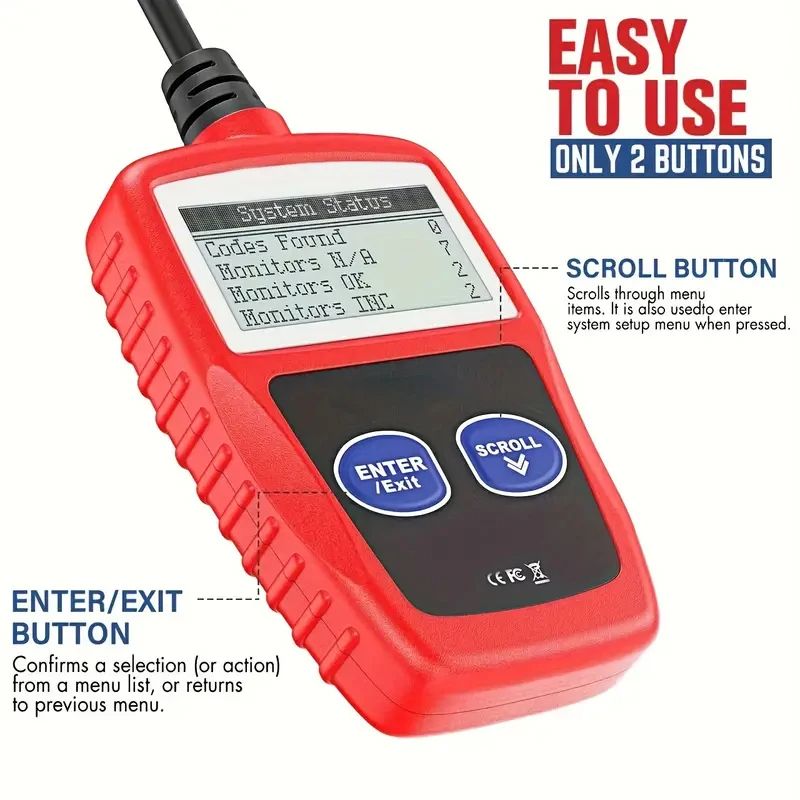 Car Fault Code Reader MS309 Automotive Code Reader OBD2 Scanner Car Check Engine Fault View Freeze Data CAN Diagnostic Tool
