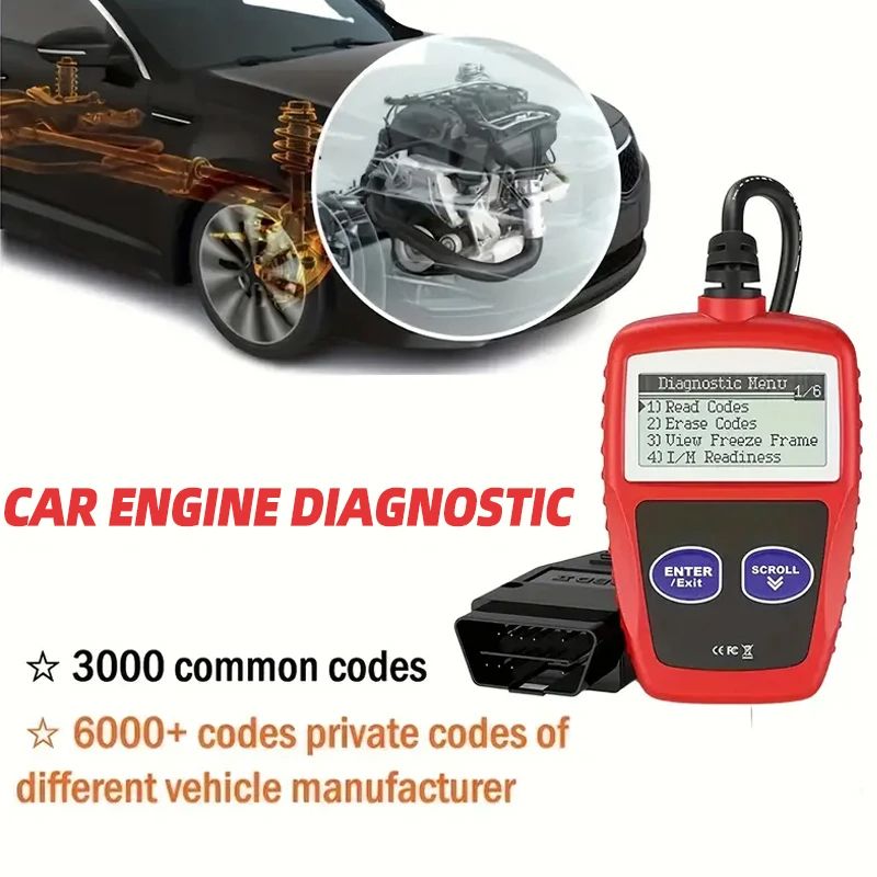 Car Fault Code Reader MS309 Automotive Code Reader OBD2 Scanner Car Check Engine Fault View Freeze Data CAN Diagnostic Tool