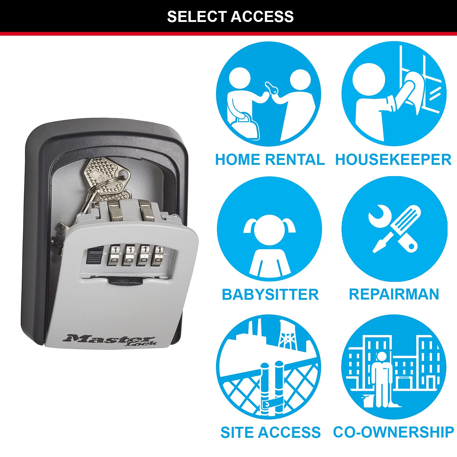 Key Safe Wall Mounted Medium 85 x 119 x 36 mm Outdoor Mounting Kit for Home Office Industries Vehicles