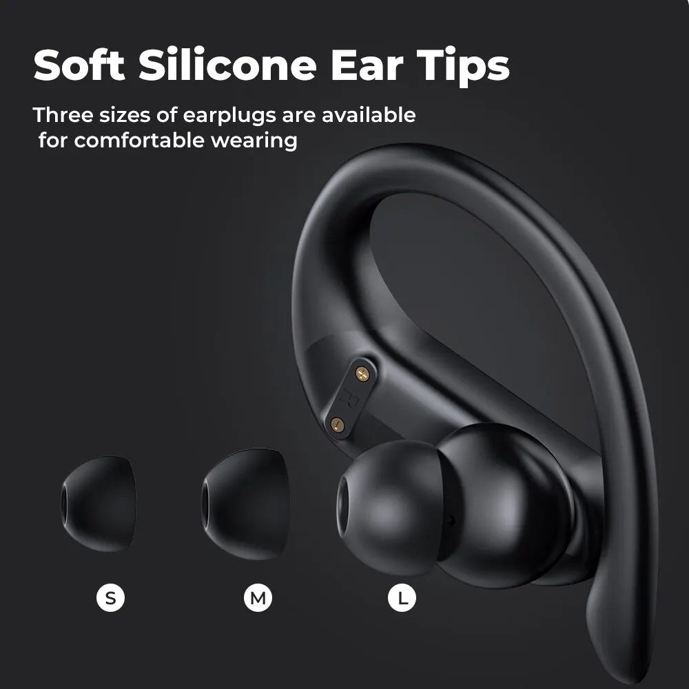 Bluetooth 5.3 Earphone True Wireless Sports Headphones Touch TWS With Mic Noise Reduction Earbuds Waterproof Headset XT60 Ear Hook Sports Wirless Headephone