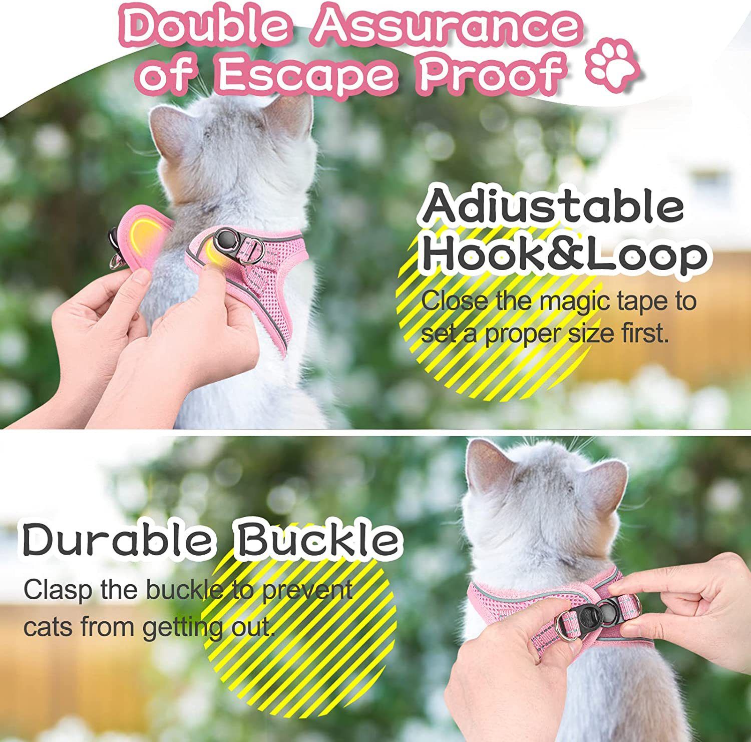 Step-in Dog Harness and Leash Set, Soft Mesh No-Chock Reflective Breathable Easy Walk Lightweight Vest Harnesses with Safety Buckle for Small Medium Dogs, Cats, Puppies XS/S/M/L/XL