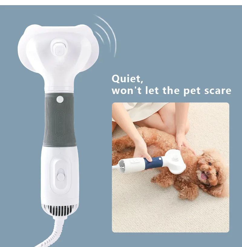 Dog Water Blower Hair Pulling Blowing Wind Modeling 3 In 1 Artifact Dog Hair Pulling Machine Hair Dryer Teddy Hair Comb Beauty