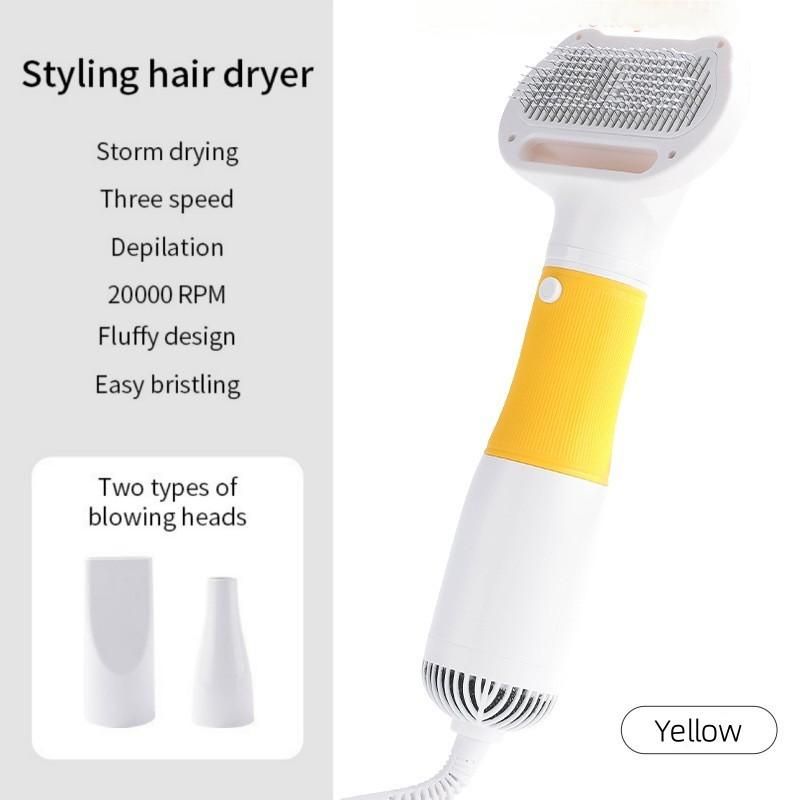 Dog Water Blower Hair Pulling Blowing Wind Modeling 3 In 1 Artifact Dog Hair Pulling Machine Hair Dryer Teddy Hair Comb Beauty