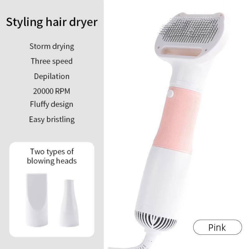 3 in1 Pet Dog Dryer Quiet Dog Hair Dryers and Comb Brush Grooming Kitten Cat Hair Comb Puppy Fur Blower Low Noise Temprature