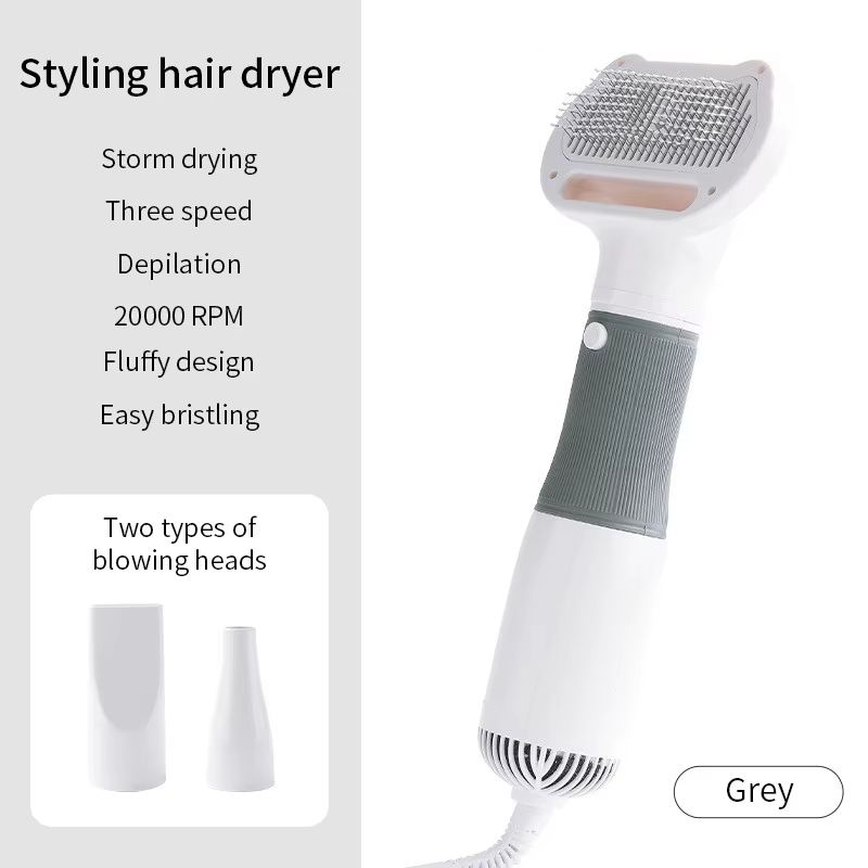 3 in1 Pet Dog Dryer Quiet Dog Hair Dryers and Comb Brush Grooming Kitten Cat Hair Comb Puppy Fur Blower Low Noise Temprature