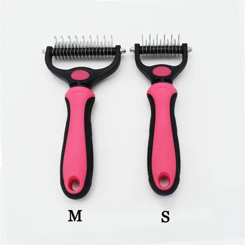 Dog Brush Pet Hair Remover Cat Comb For Cats Dogs Long Hair Short Hair Pet Grooming Care Brush Remove Undercoat Dog Cat Professiona Accessories