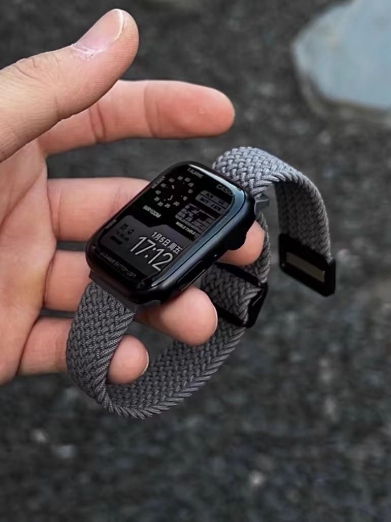 Watch Bands Nylon Strap for Apple Watch Band 44mm 40mm 49mm 45mm 41 42 38 Solo Loop Bracelet for Iwatch Series 7 8 9 SE 6 5 4 Ultra 2 Correa