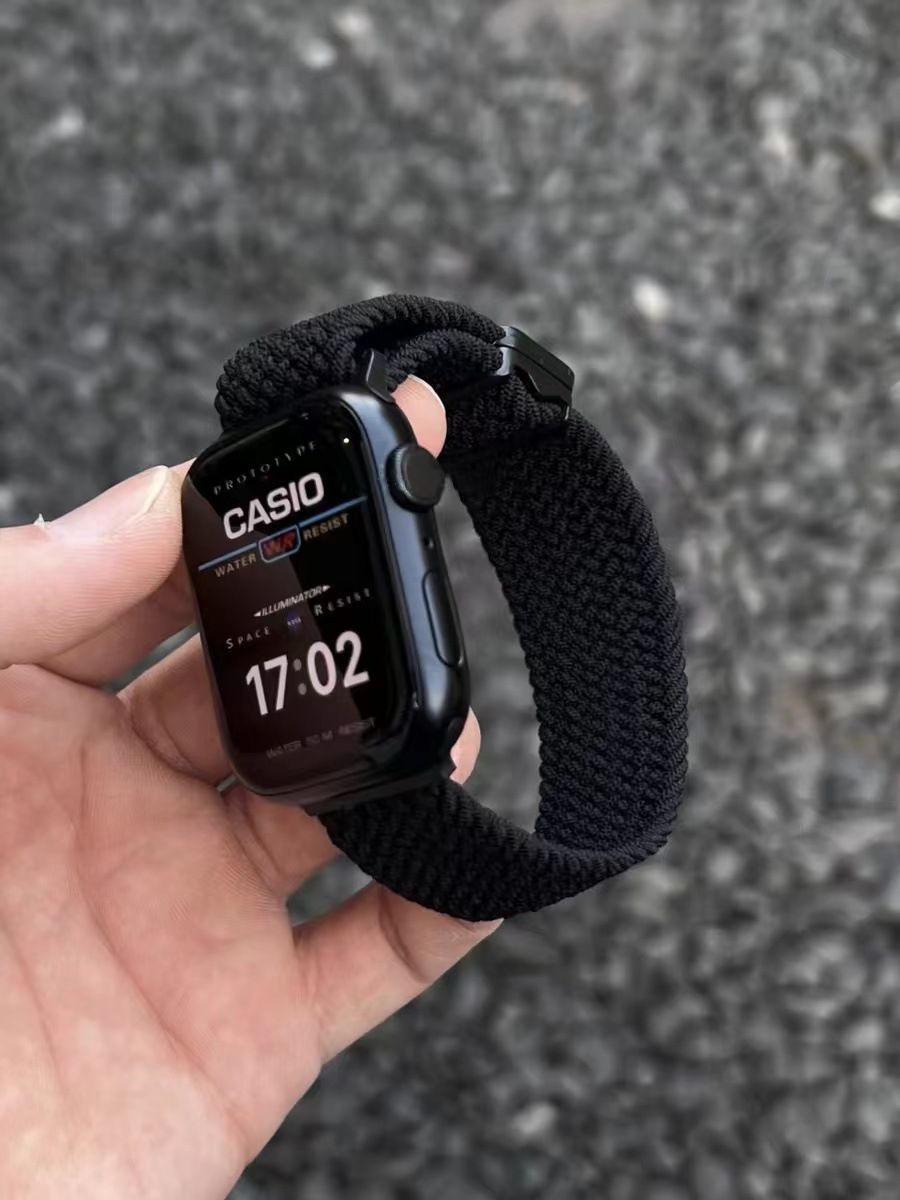 Watch Bands Nylon Strap for Apple Watch Band 44mm 40mm 49mm 45mm 41 42 38 Solo Loop Bracelet for Iwatch Series 7 8 9 SE 6 5 4 Ultra 2 Correa