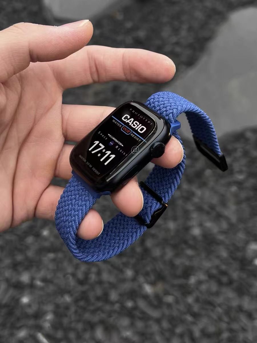 Watch Bands Nylon Strap for Apple Watch Band 44mm 40mm 49mm 45mm 41 42 38 Solo Loop Bracelet for Iwatch Series 7 8 9 SE 6 5 4 Ultra 2 Correa
