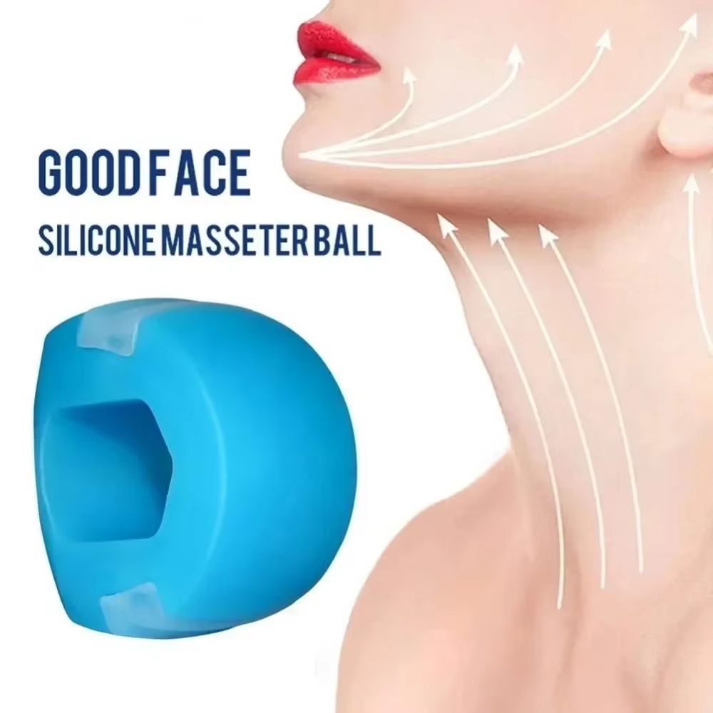 Fitness Face Masseter Men Facial Pop N Go Mouth Jaw Jaw Exerciser Muscle Chew Ball Chew Bite Breaker Training with Box