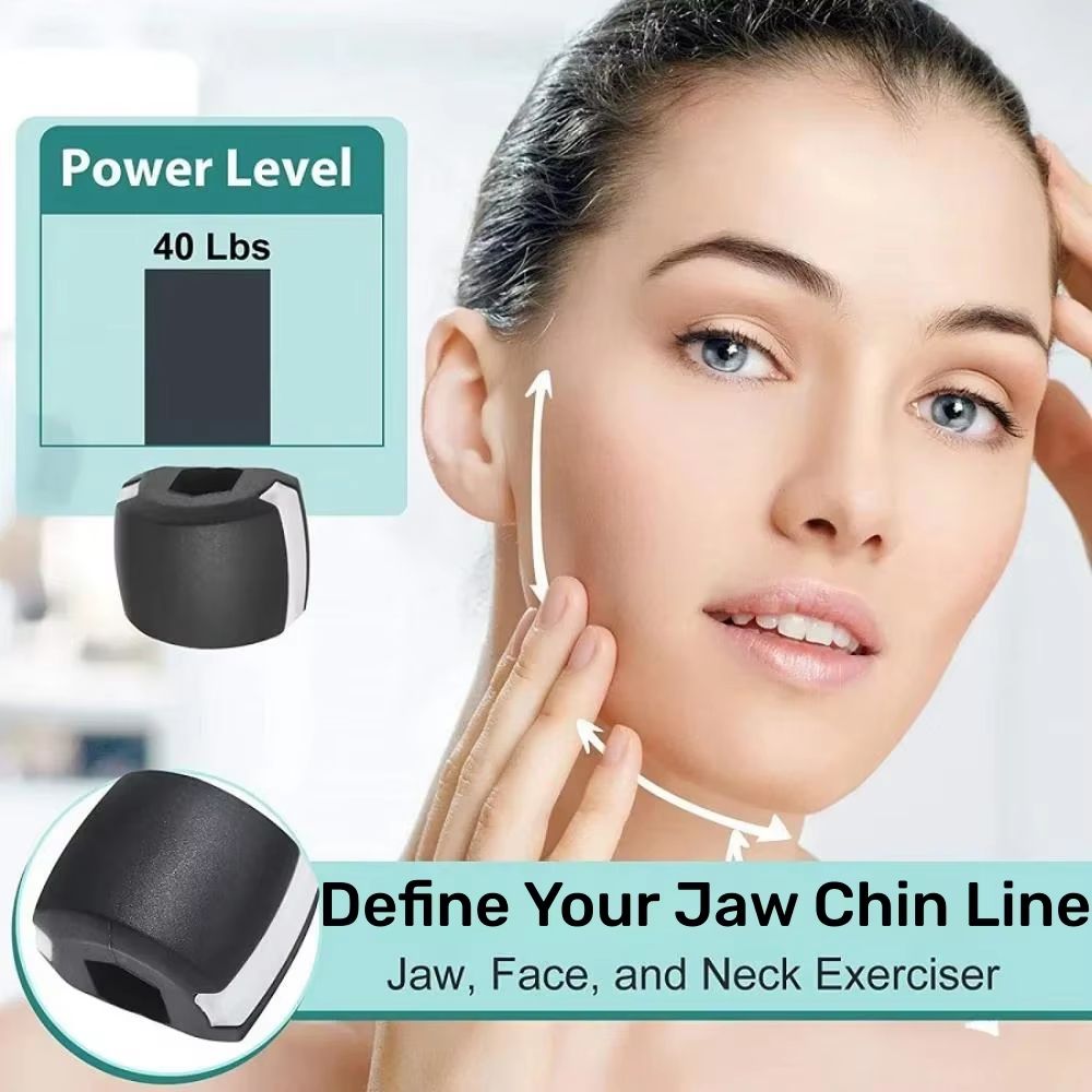 Fitness Face Masseter Men Facial Pop N Go Mouth Jaw Jaw Exerciser Muscle Chew Ball Chew Bite Breaker Training with Box