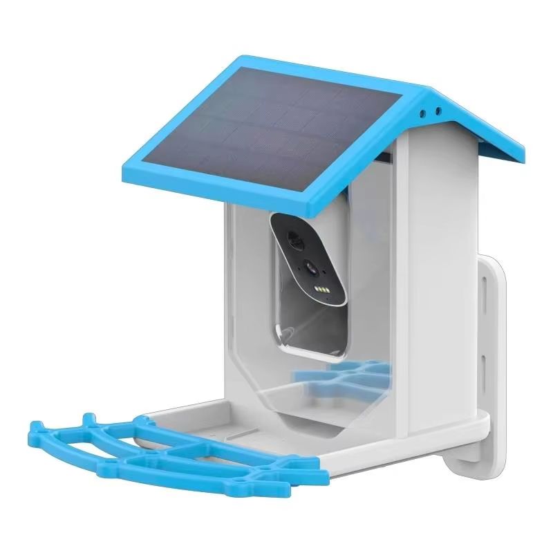 Smart Bird Feeder with Camera 1080P HD Camera Solar Panel Low Power Night Vision IPX6 Waterproof 4G or WIFI Connect