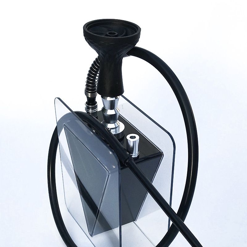 Acrylic inverted triangle hookah set, plastic pot, accessories, smoking set