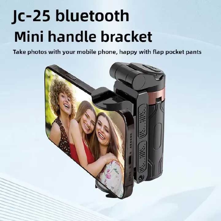 2025 Mini Selfie Stick Tripod 3in1 Phone Stand with Detachable Remote Portable Travel Selfie Stick Tripod Anti-Shake Phone Bracket