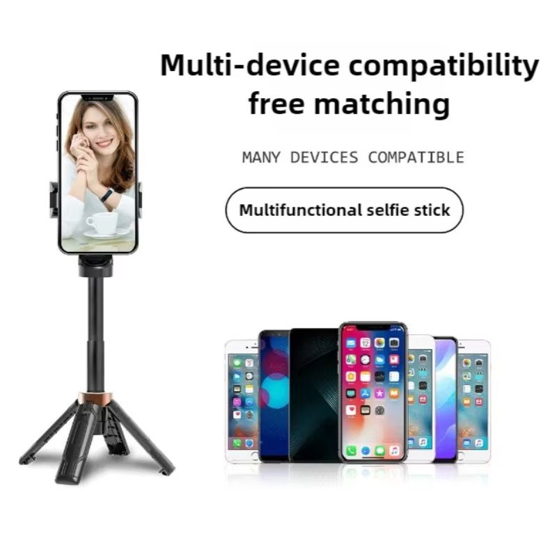 2025 Mini Selfie Stick Tripod 3in1 Phone Stand with Detachable Remote Portable Travel Selfie Stick Tripod Anti-Shake Phone Bracket