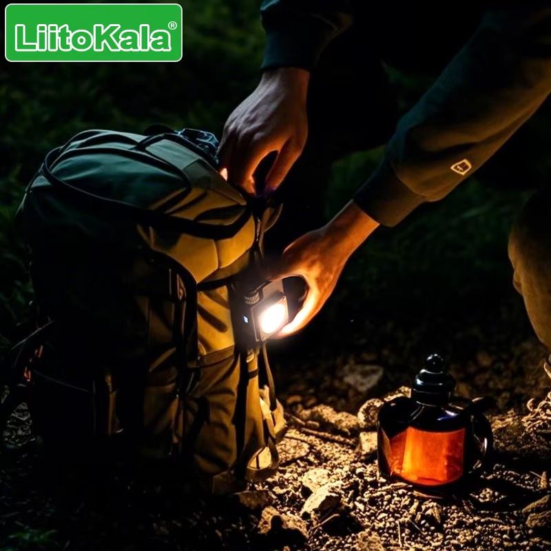 MINI outdoor camping light camping light tactical ultra-long battery life tent light camping main light super bright new keychain light 3000mAh rechargeable flashlight multifunctional portable