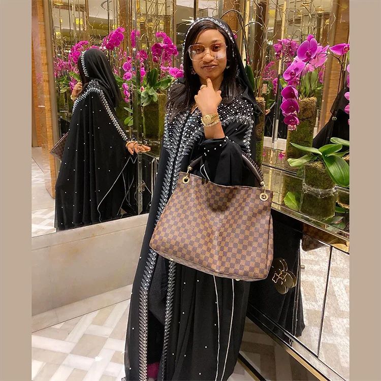Luxury African Dresses for Women New African Clothing Dashiki Diamond Abaya Dubai Robe Evening Long Muslim Dress Hood Cape