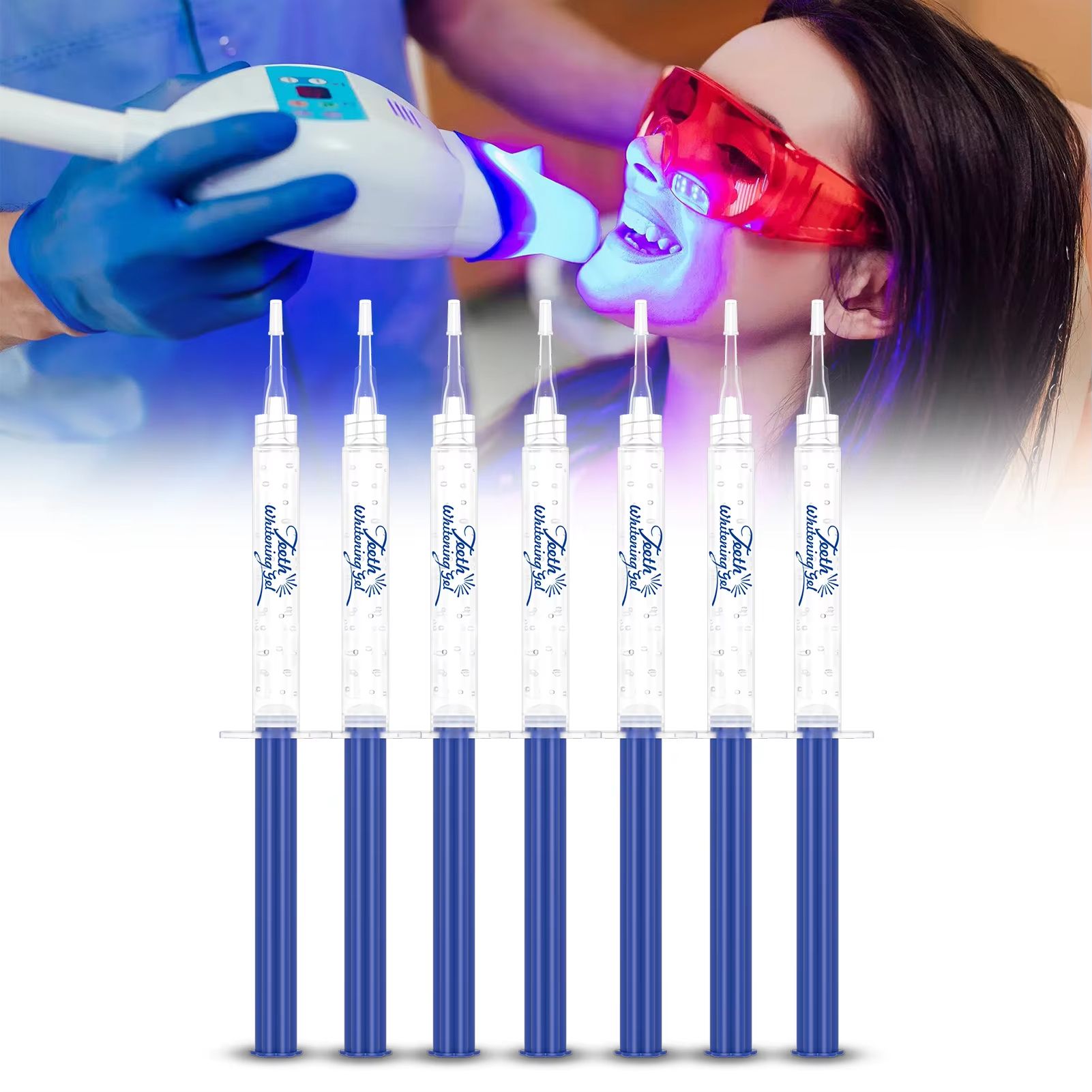 Teeth Whitening Gel 35% Carbamide Peroxide Dental Bleach Gel Oral Care Bleaching Tooth Whitener Gel Professional Clean 3mlX7pcs