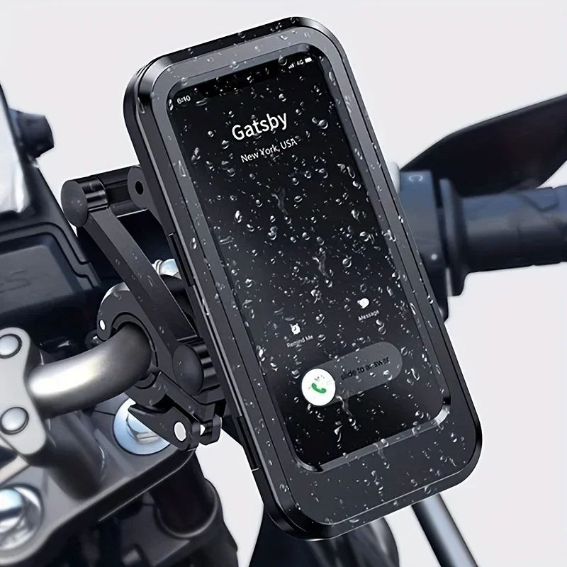 Waterproof Mobile Phone Holder For Motorcycle Bike Magnetic Cycling Phone Bag GPS 360° Swivel Adjustable Stand Phone Accessories