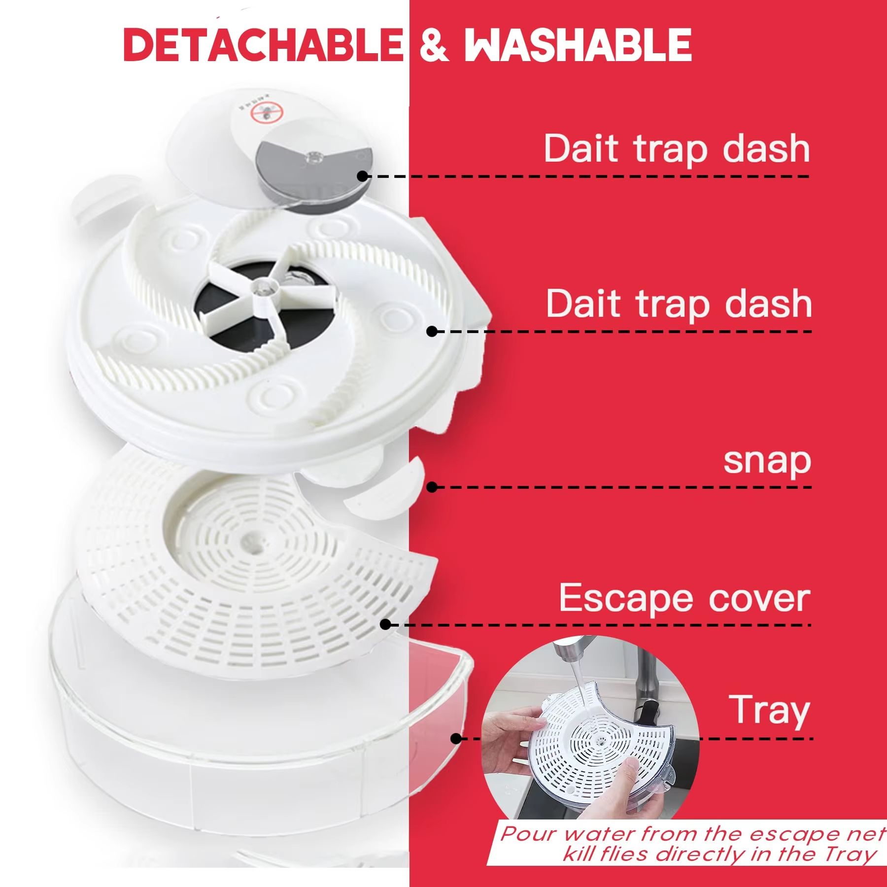 Electric Pest Killer USB Insect Pest Catcher Pest Reject Control Repeller Fly Trap Automatic Flycatcher Indoor Outdoor