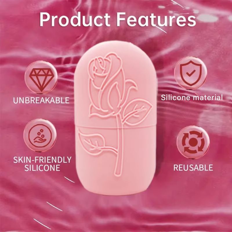 Reusable Ice Roller For Face And Eye Facial Beauty Ice Roller Skin Care Tools Ice Facial Cube Silicone Ice Mold Beauty Cooling