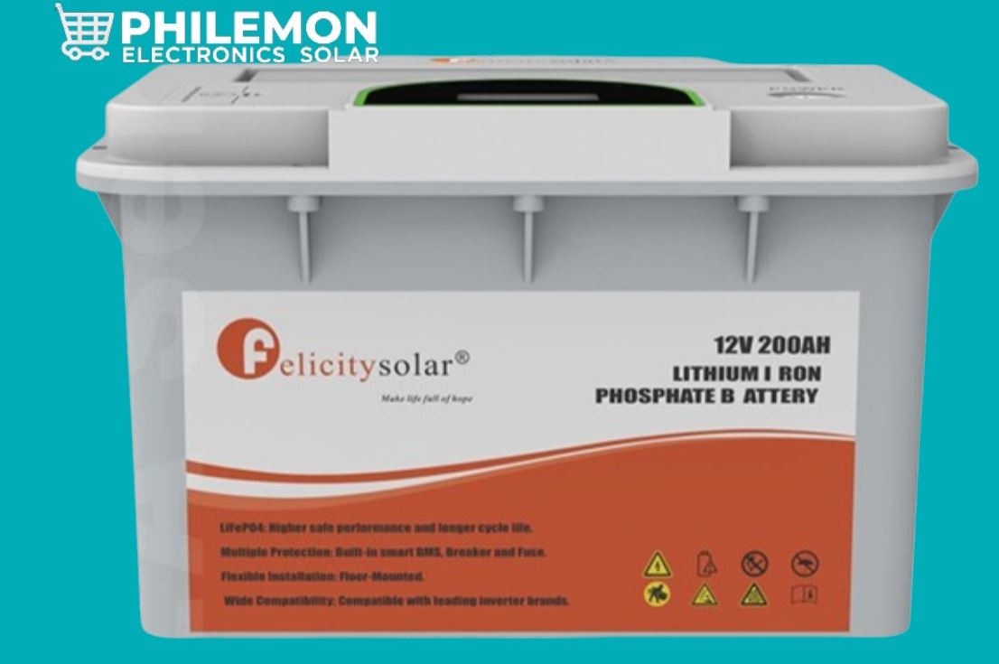 Felicity 12V 200Ah 2.56kWh Lithium Solar Battery (FLAI12200)