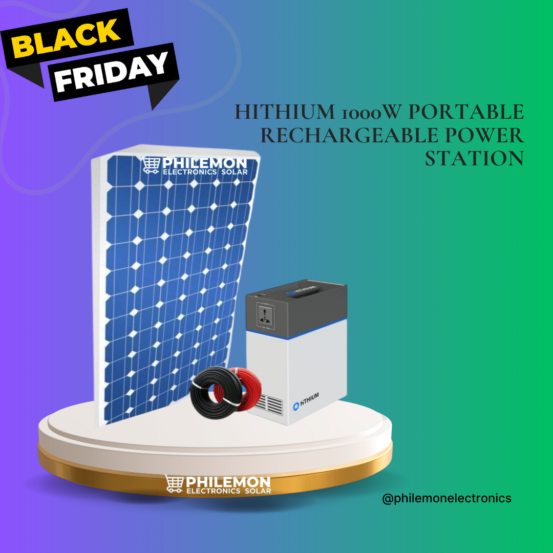 HITHIUM 1000W Portable Rechargeable Power Station 200w Output Portable Power Bank Station Solar Power Lithium 3 In 1 (Inverter + Battery + Solar Controller Output) 200W Rated Power 1004Wh UPS Plug & P