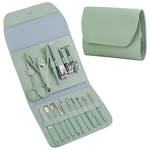 Nail Clipper 12pcs Set, Portable Stainless Steel Manicure Set Beauty Tool For Travel