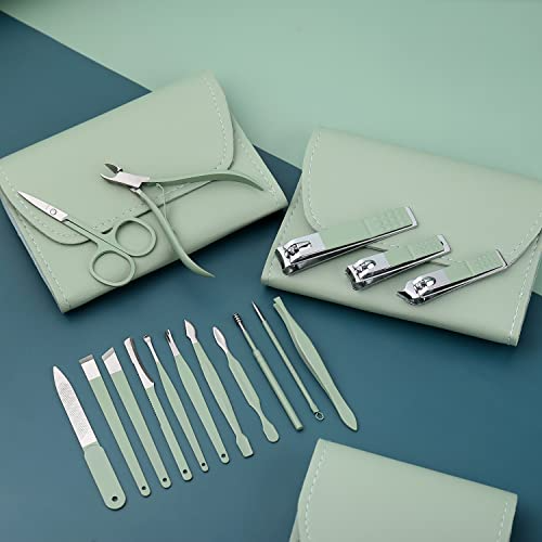 Nail Clipper 12pcs Set, Portable Stainless Steel Manicure Set Beauty Tool For Travel