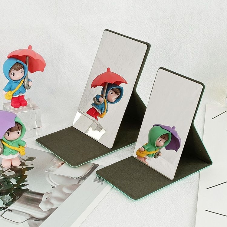 Desktop Makeup Mirror, Portable Princess Mirror,Table Desk Wall Hanging Dual-Purpose Square Mirror Gifts For Girlfriend Mother