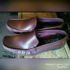Men's ethiopians Official Pure Leather loafers Shoes - Brown