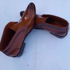Men's ethiopians Official Pure Leather boot Shoes Plain - Brown