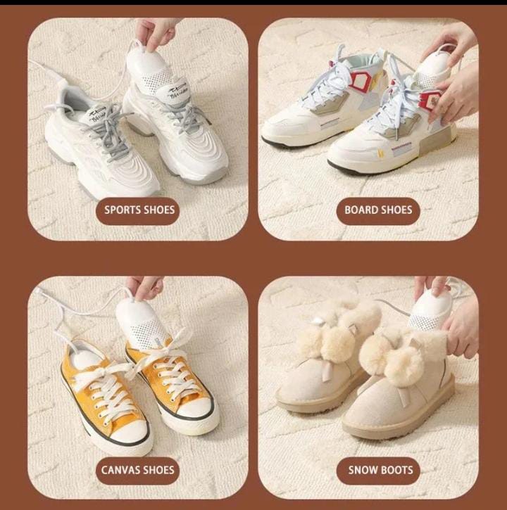 Shoe dryer
✅Has 360 cycle constant temperature heating
✅Also suitable for socks
✅No burning,no deformation no damages to shoes