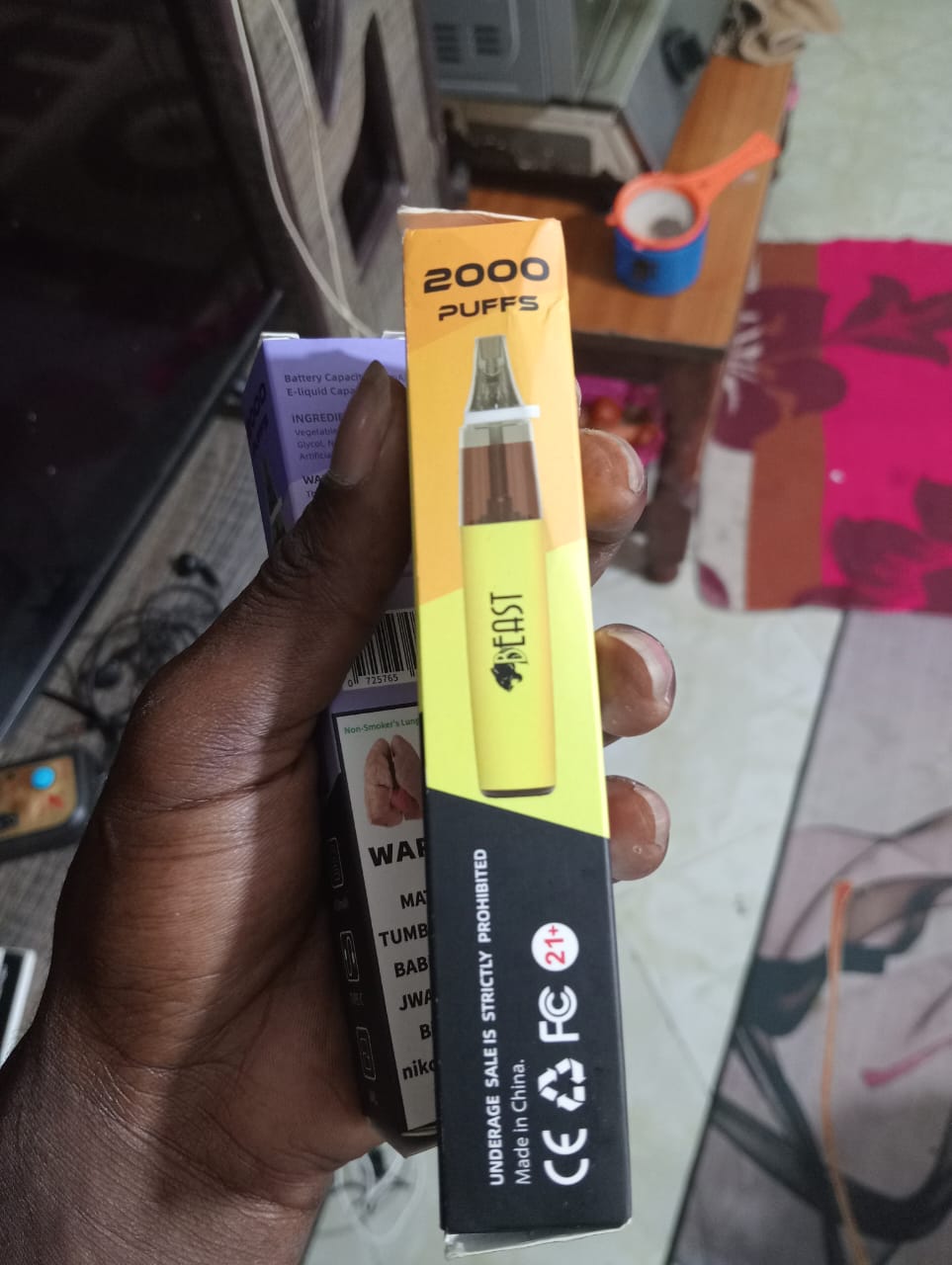 rechargeable  beast Vape 2000 Puffs High Capacity E-Cigarette Vape pen - Ready To Puff And Go Electronic Cigarette Smoke