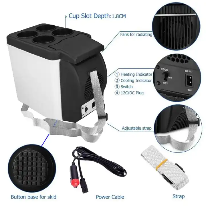 🎋New arrival DC power 12V - 6Litre portable car Fridge now available in white black option
kindly watch the video on how to use it
