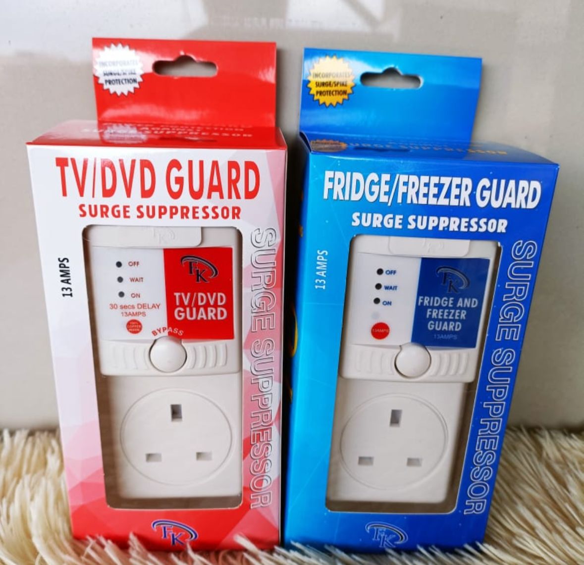 TV & Fridge Surge Guard Combo + 4-Way Extension 🔌🛡️