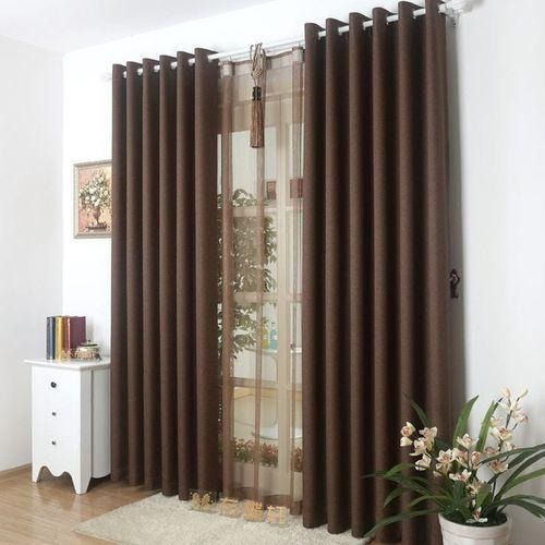 ✨ Elegant 3PCS Plain Curtain Set 🪟 2 Side Curtains (1.5m Each) + 1 Sheer (3m) Height 2.5m – Perfect for Living Room, Bedroom & Office Decor 🏡