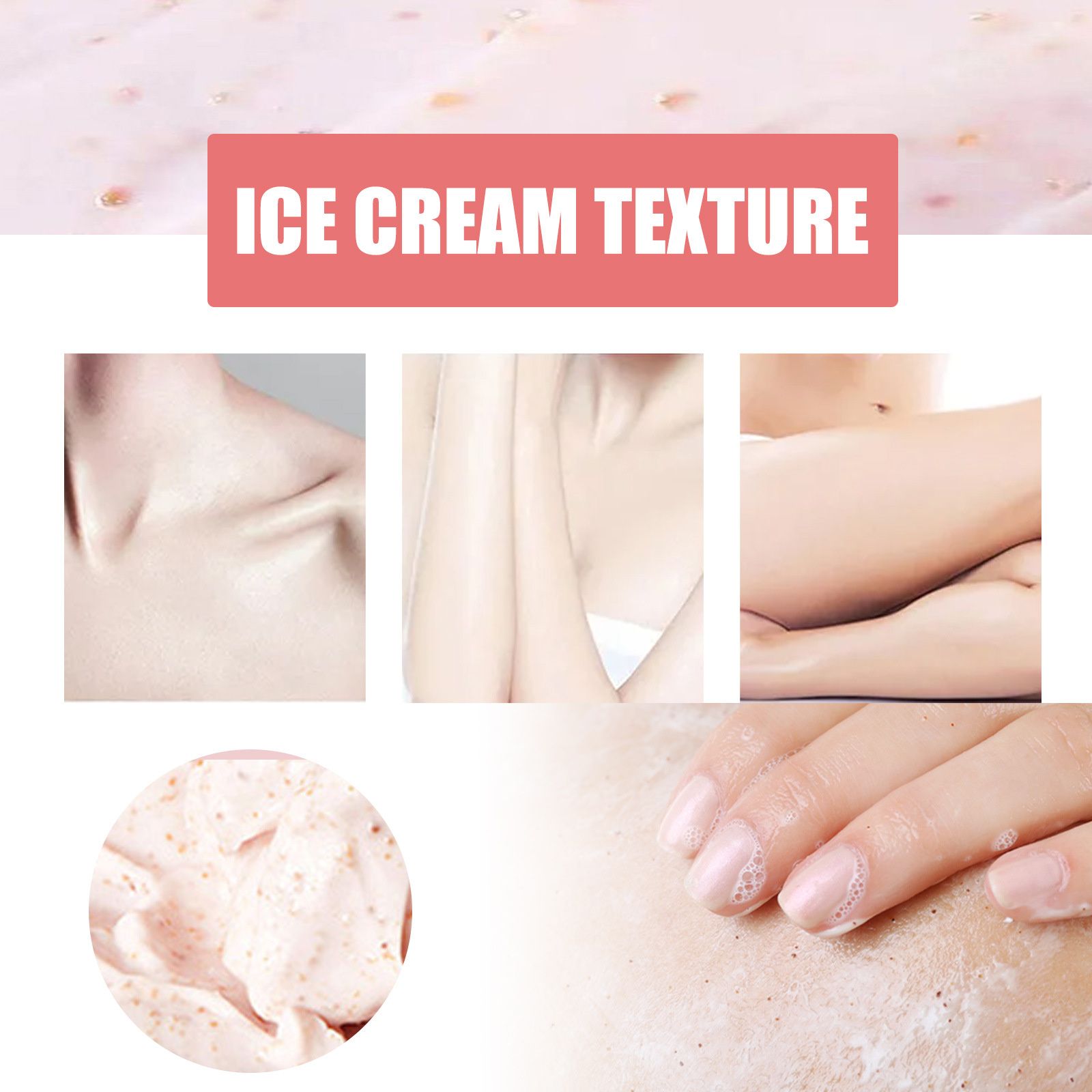 Peach Leg Keratin Removal Cream Moisturizes, moisturizes, and deeply cleanses rough body skin with exfoliating scrub