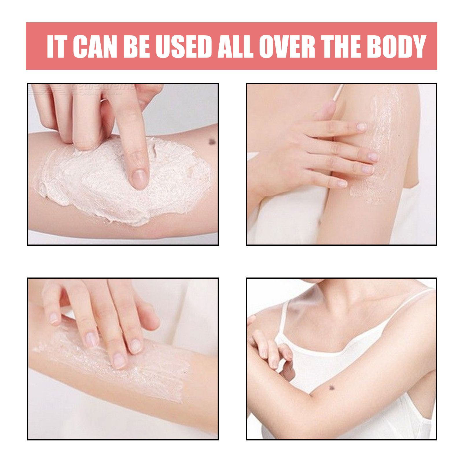 Peach Leg Keratin Removal Cream Moisturizes, moisturizes, and deeply cleanses rough body skin with exfoliating scrub