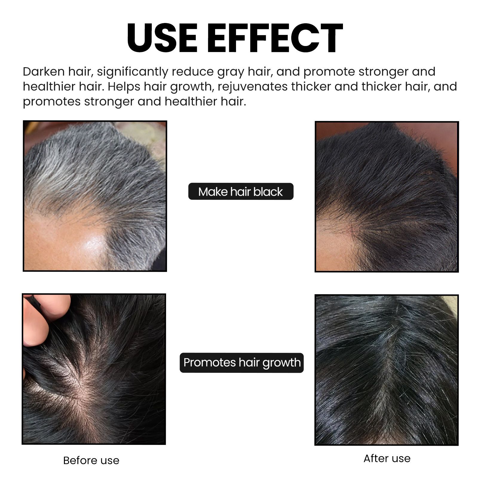 OUHOE Bamboo Charcoal Shampoo foam Enriches Deep Cleansing, Moisturizing, Nourishing, Repairing, Manic, Fresh and Soft