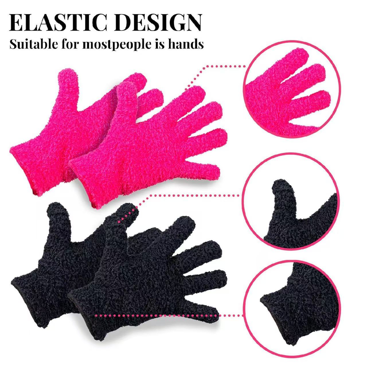 2pcs EELHOE Hair Dyeing Gloves Reusable Cleaning Gloves Beauty Hairdressing Hair Dyeing Salon Nylon Protective Oil Release