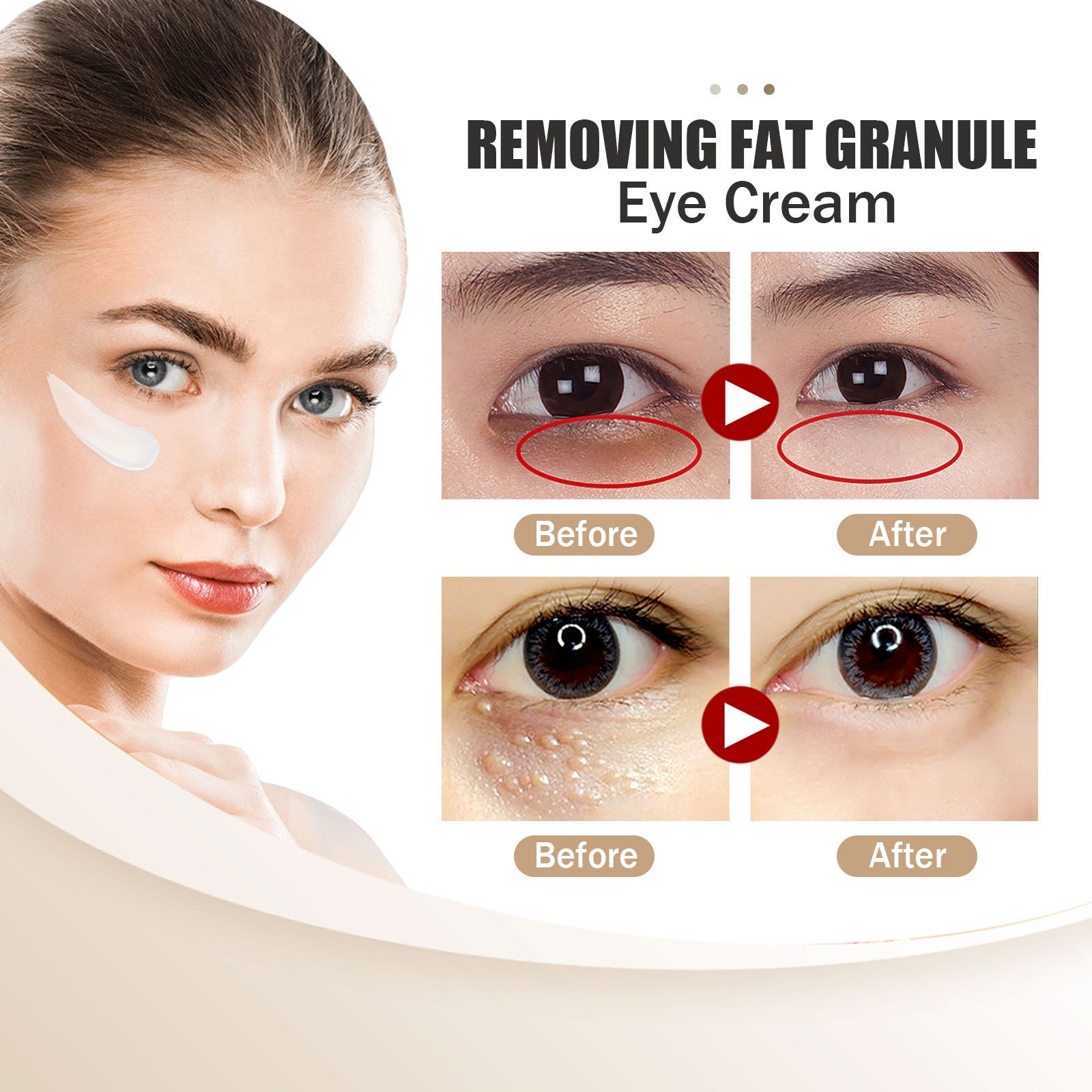 EELHOE eye cream improves fine lines around the eyes, tightens eye bags, moisturizes and locks in moisture, and is an eye care cream